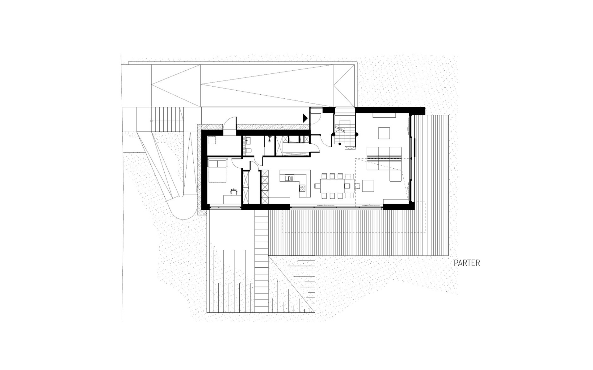 Obraz projektu parteru domu jednorodzinnego