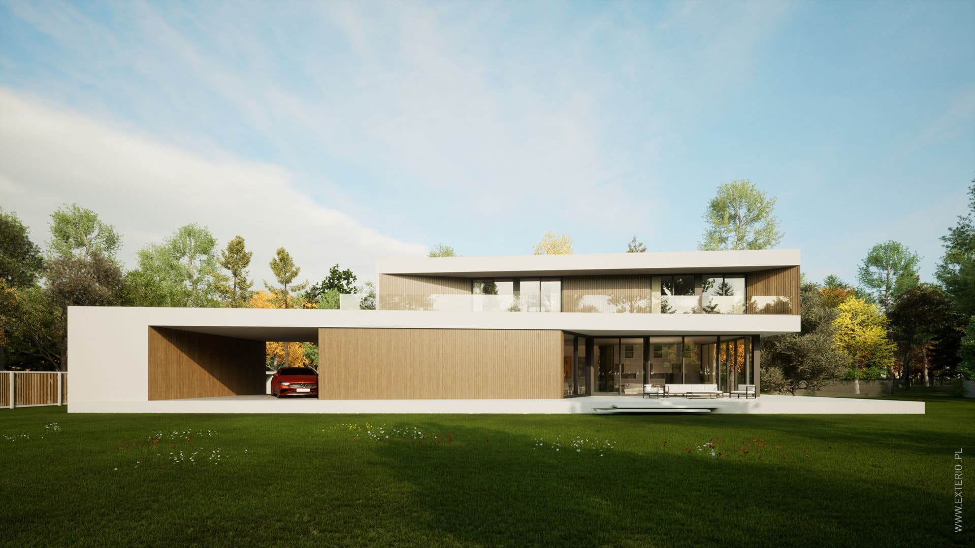 Rezydencja dynamiczna - projekt nowoczesnego domu piętrowego - główne zdjęcie projektu